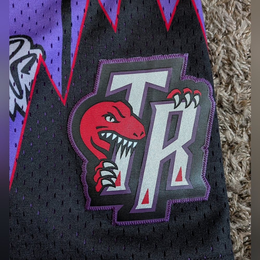 NWT Mitchell & Ness Toronto Raptors 1998/99 Hardwood Classics 9" Shorts S - Picture 2 of 9